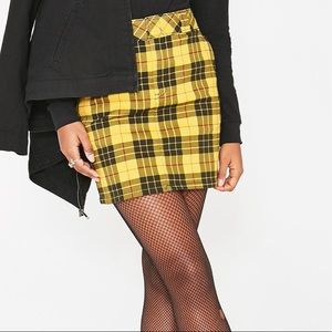 Dickies Plaid Mini Skirt
